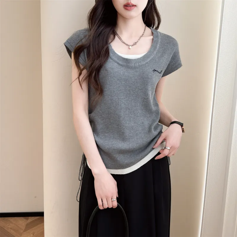 Tonlion Knitwear Women's Medium Heather Gray-2