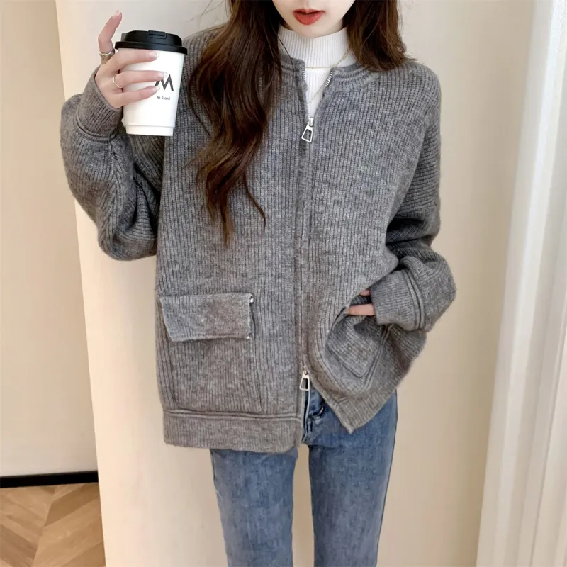 Tonlion Sweater Women's Medium Heather Gray-2