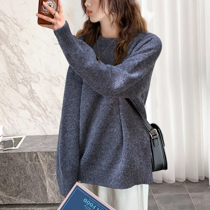 Tonlion Sweater Women's Dark Gray-5