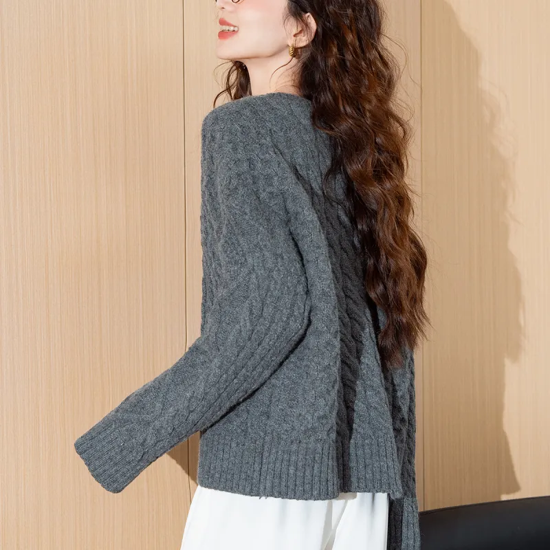 Tonlion Sweater Women's Dark Gray-3