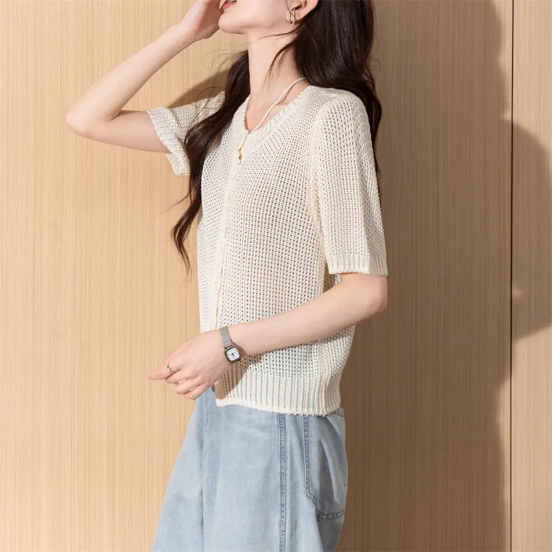 Tonlion Knitwear Women's Ecru-6