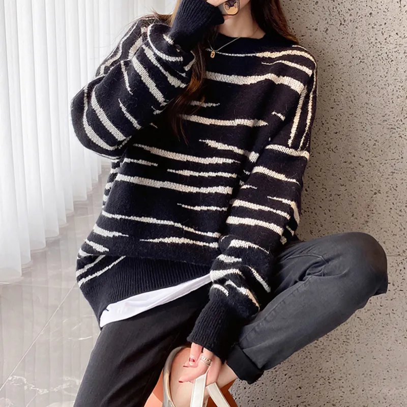 Tonlion Sweater Women's Blackish-4