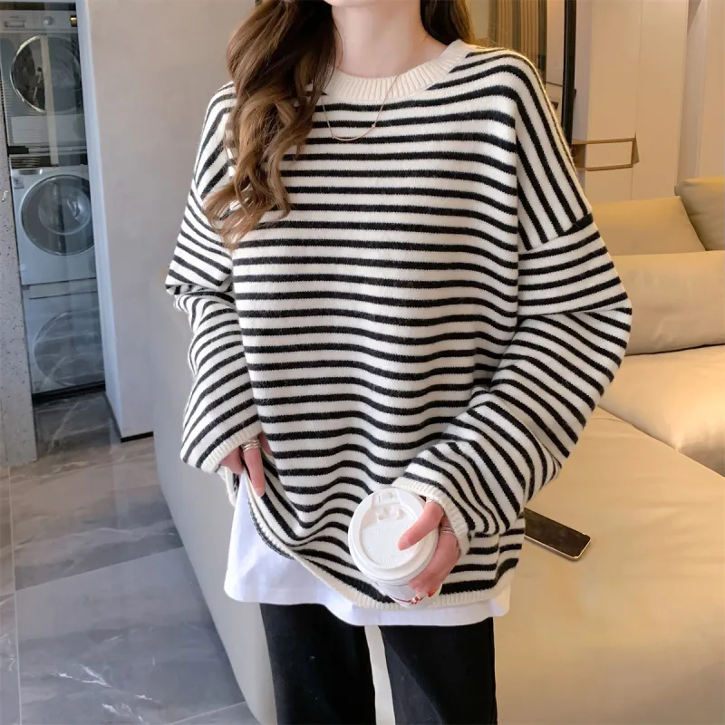 Tonlion Sweater Women's White Tone-2