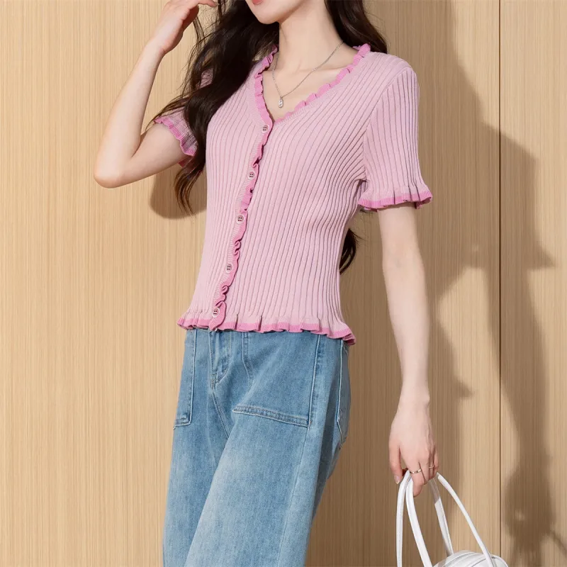 Tonlion Knitwear Women's Pink-5