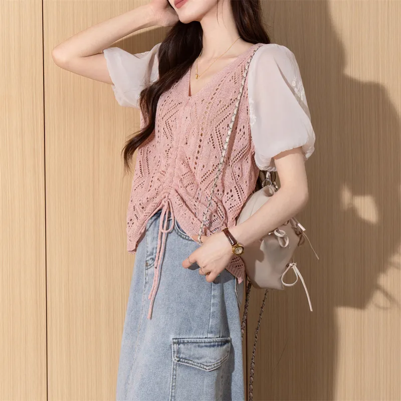 Tonlion Knitwear Women's Light Pink-3