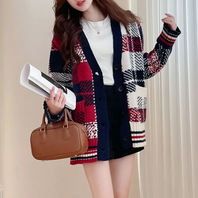 Tonlion Knitwear Women's Red Tone-2