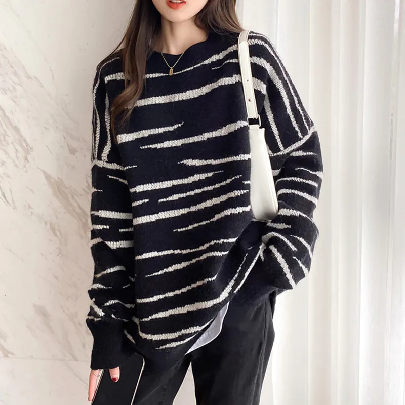 Tonlion Sweater Women's Blackish-3