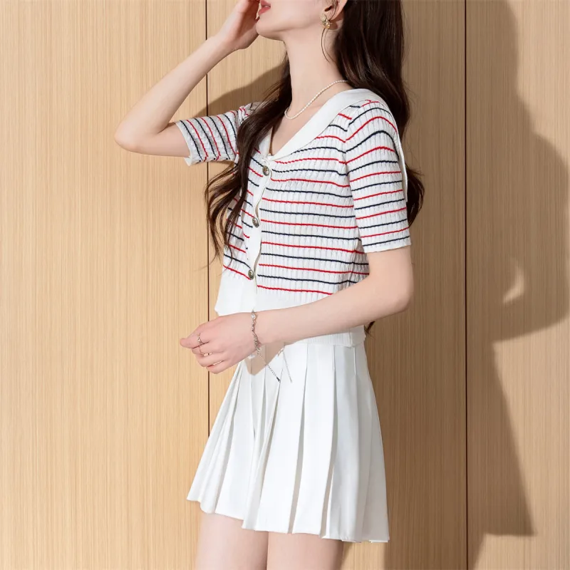 Tonlion Knitwear Women's White Tone-6