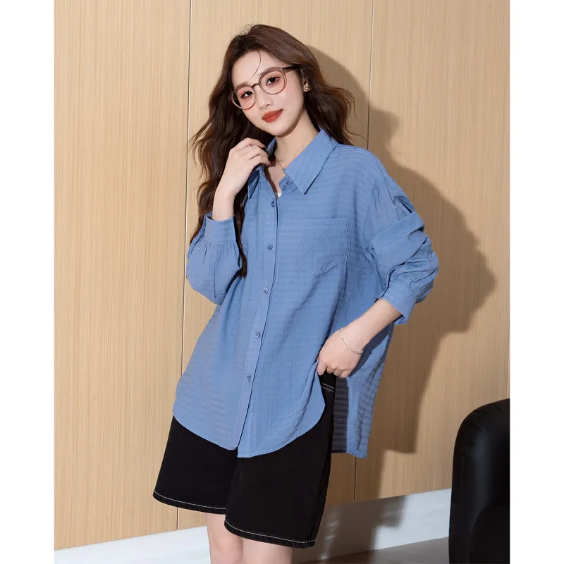 Tonlion Shirts Women's Purple-4