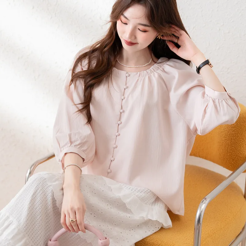 Tonlion Shirt Women's Light Pink-1