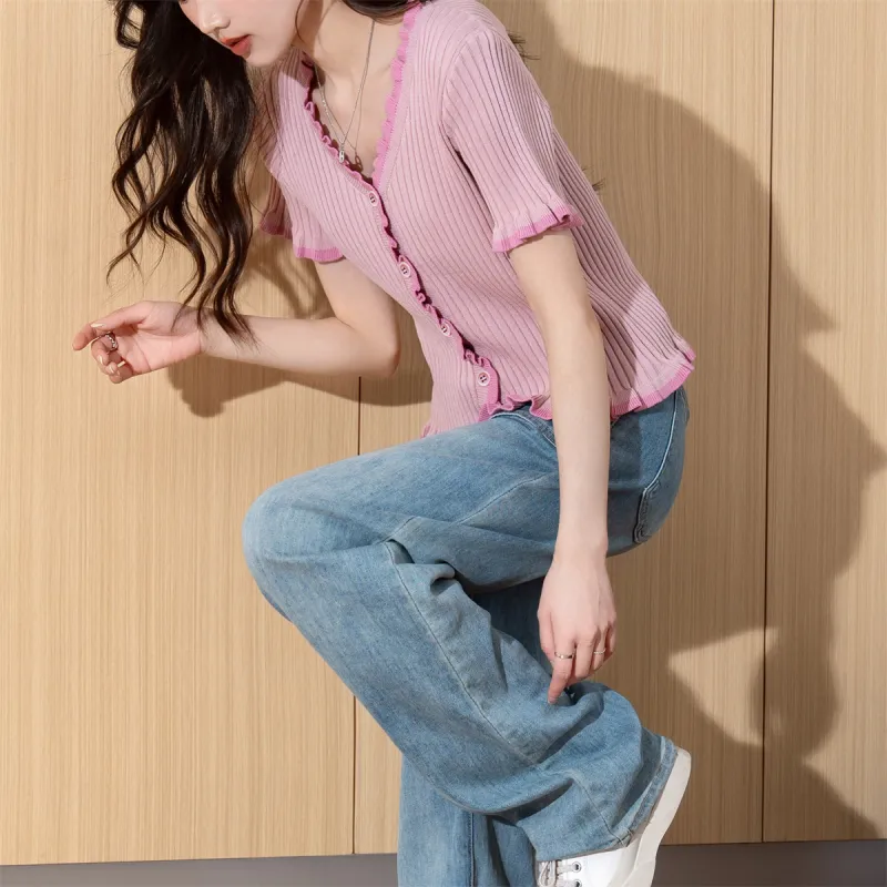Tonlion Knitwear Women's Pink-4