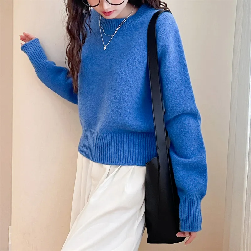 Tonlion Sweater Women's Vintage Blue-3
