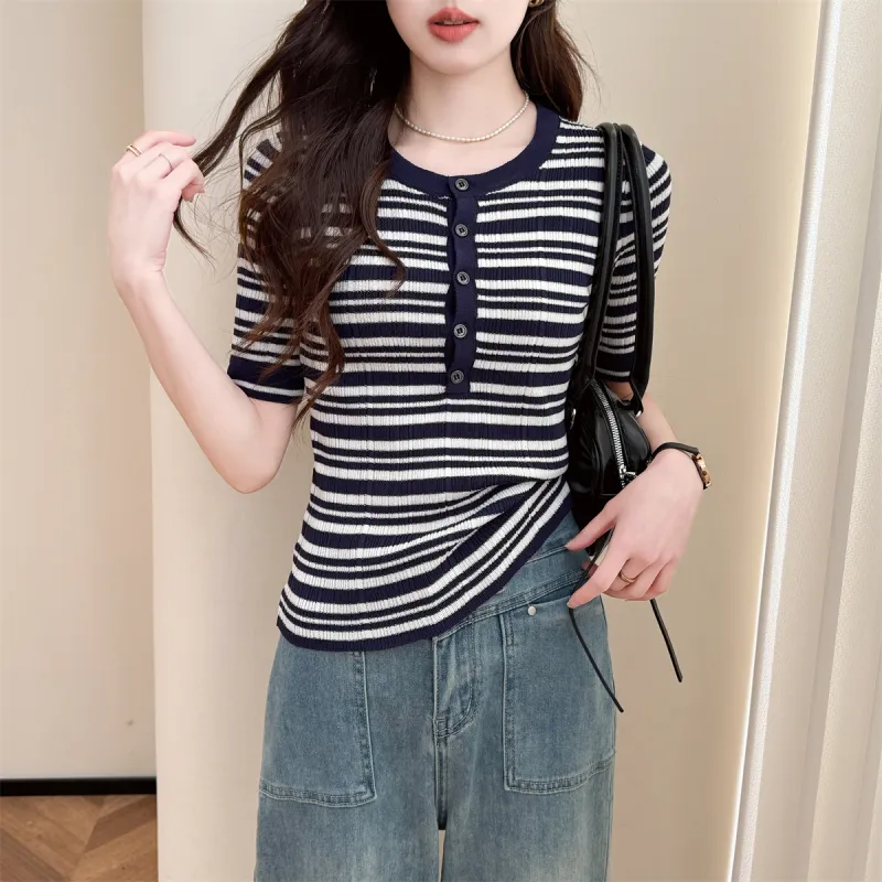 Tonlion Knitwear Women's Navy Blue-2