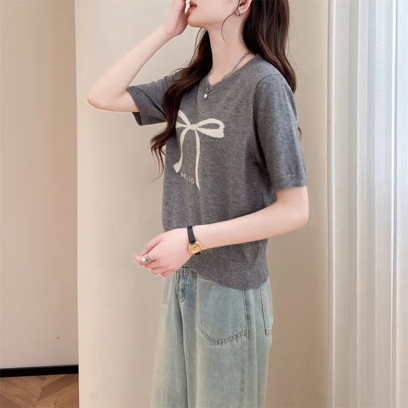 Tonlion Knitwear Women's Light Heather Gray-4
