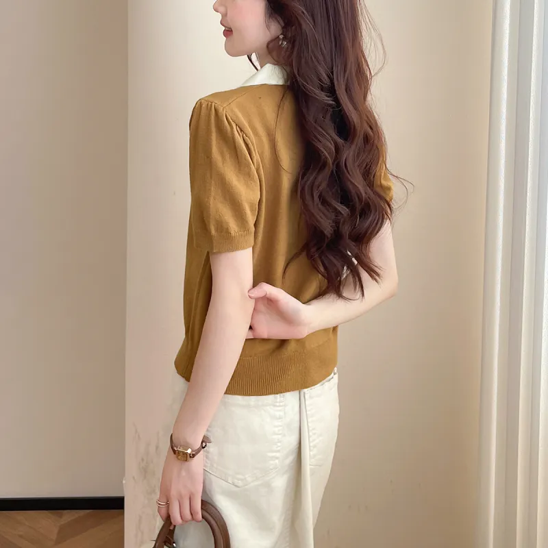 Tonlion Knitwear Women's Caramel-1