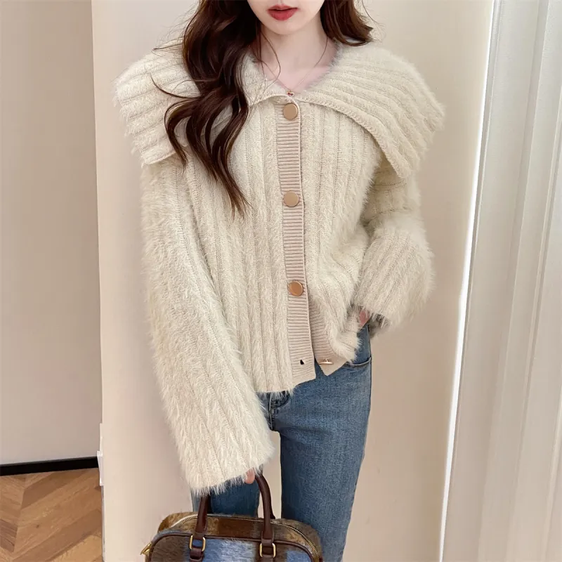 Tonlion Knitwear Women's Beige Apricot-1