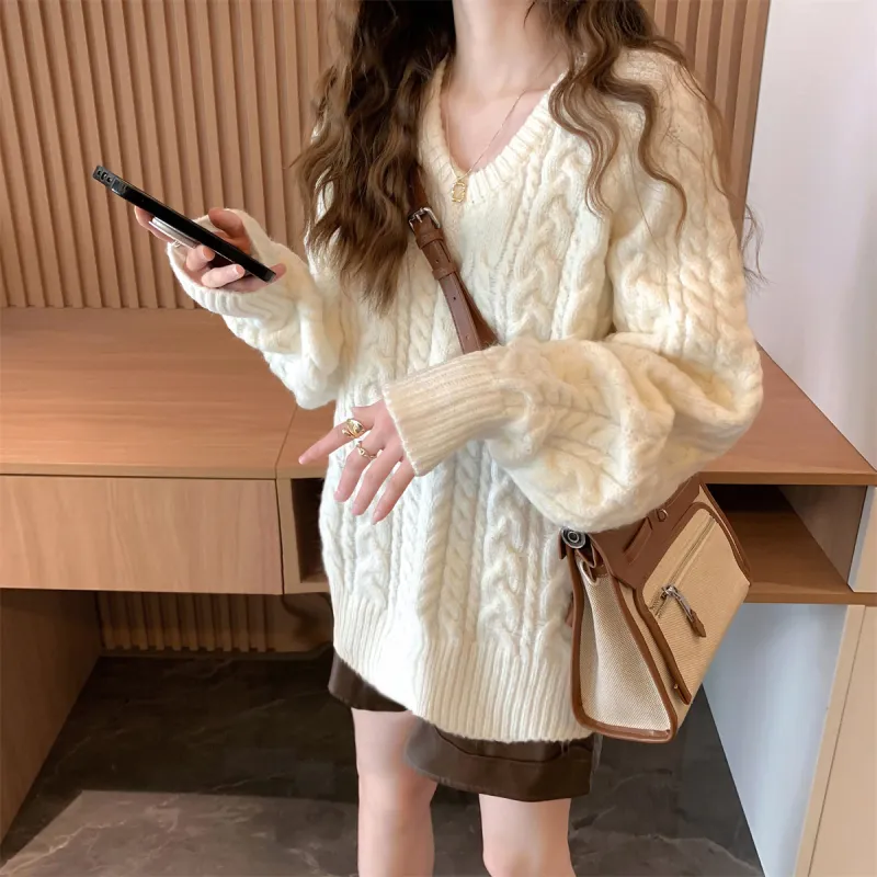 Tonlion Sweaters Women's Ecru-4