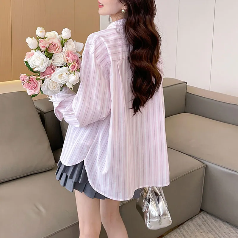 Tonlion Shirt Women's Light Pink-6