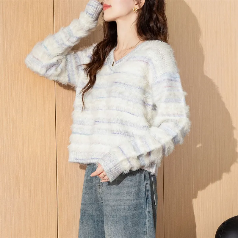 Tonlion Sweater Women's White Tone-2