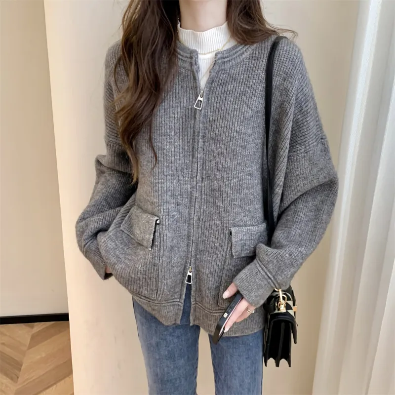 Tonlion Sweater Women's Medium Heather Gray-1