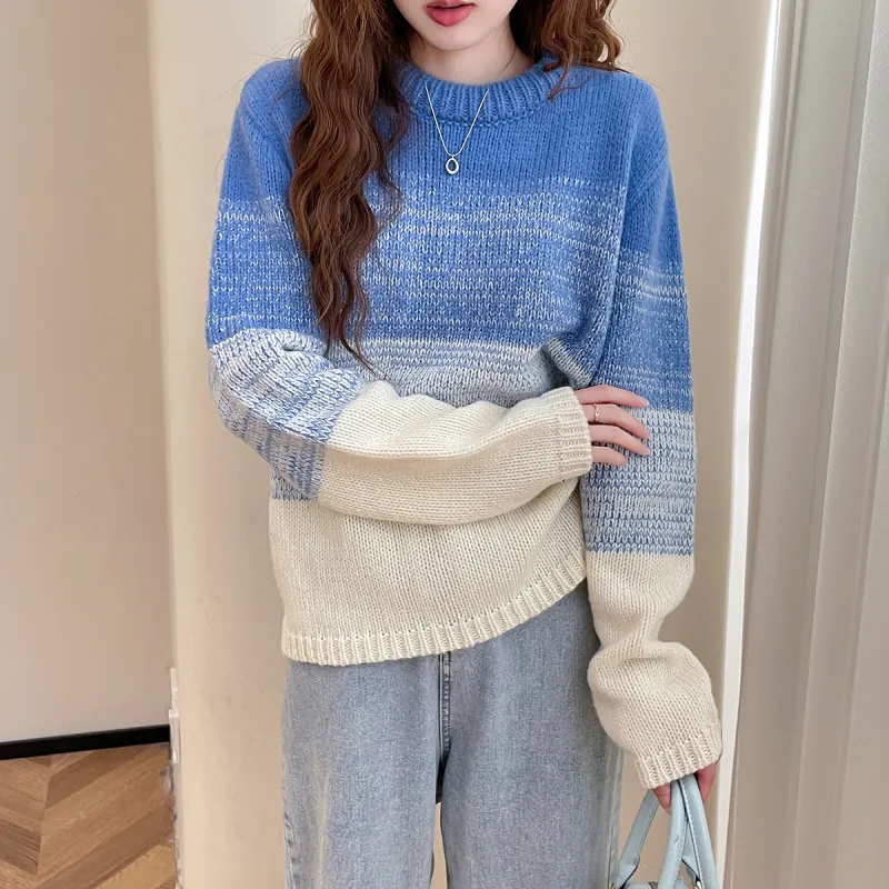 Tonlion Sweater Women's Blue Tone-2
