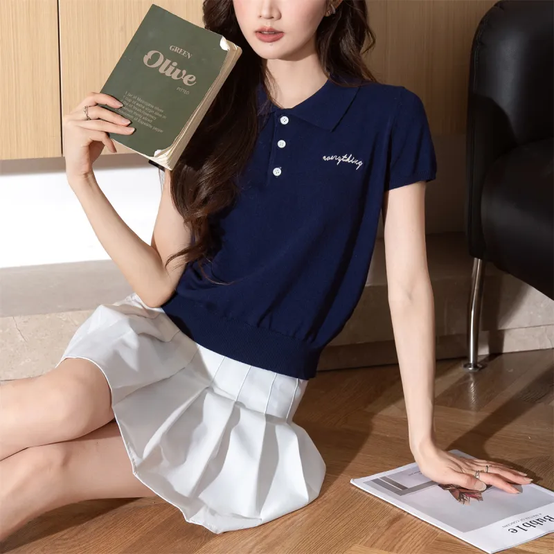 Tonlion Knitwear Women's Navy Blue-2