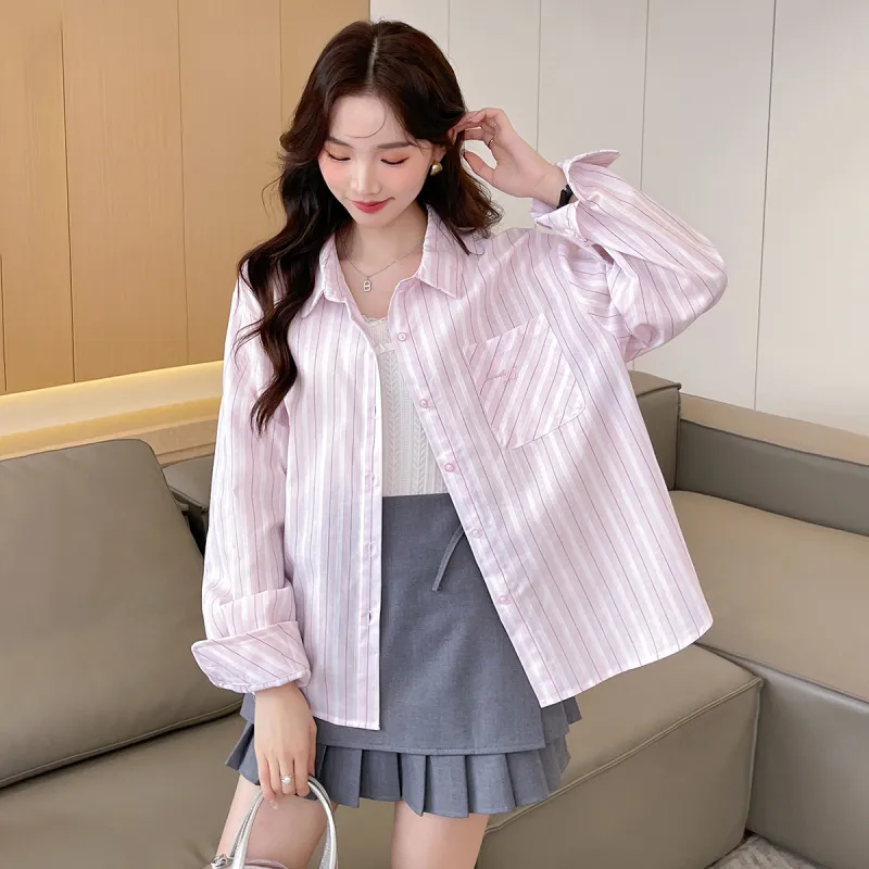 Tonlion Shirt Women's Light Pink-1