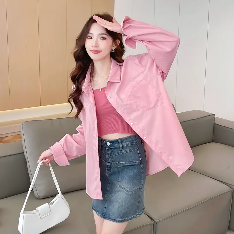 Tonlion Shirt Women's Light Pink-1