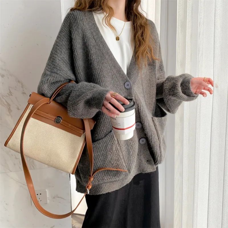 Tonlion Sweater Women's Heather Gray-3
