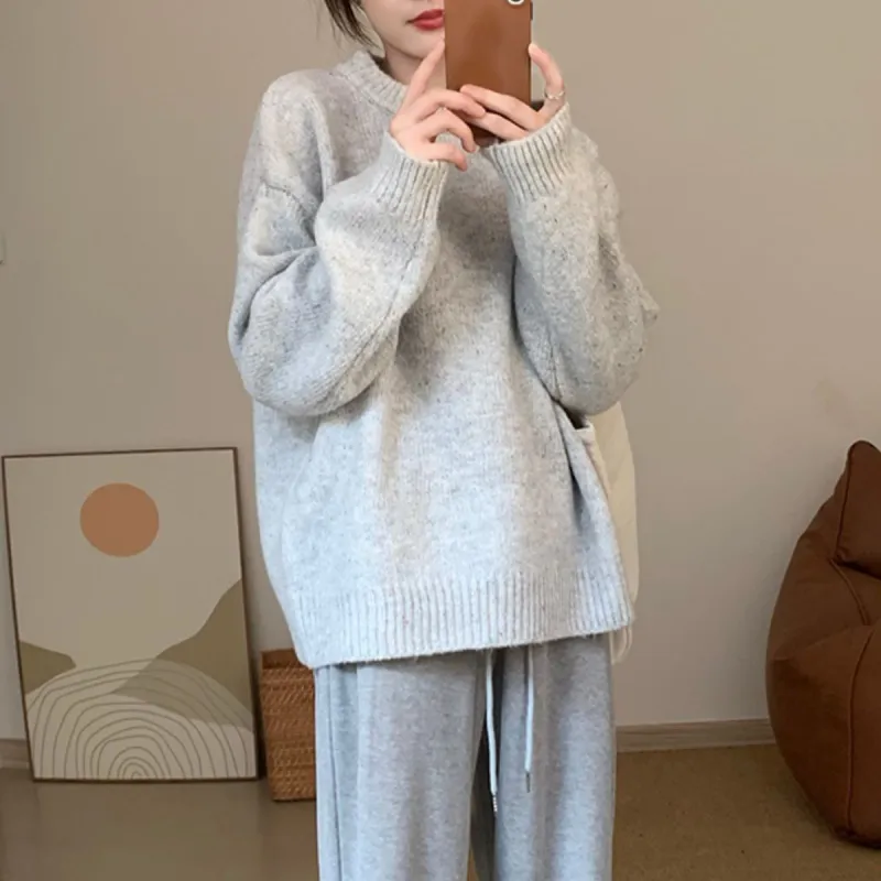 Tonlion Sweater Women's Light Heather Gray-4