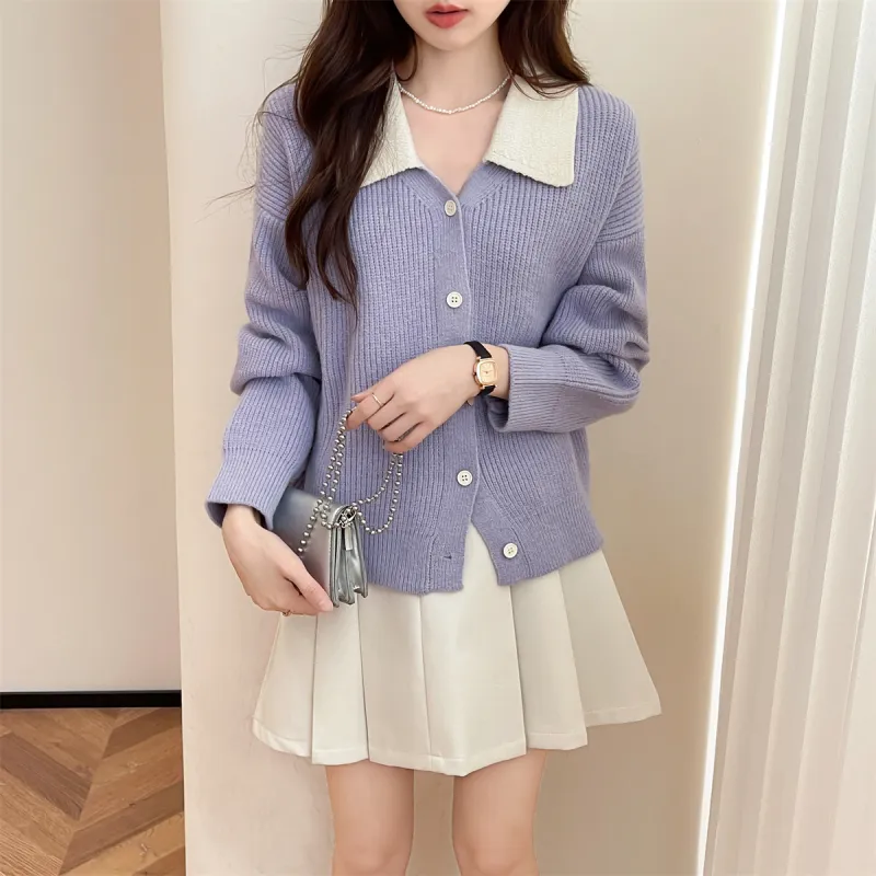 Tonlion Knitwear Women's Lavender-3
