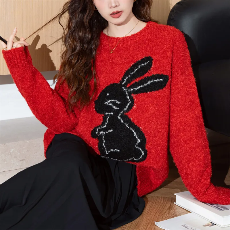 Tonlion Knitwear Women's Red Tone-1
