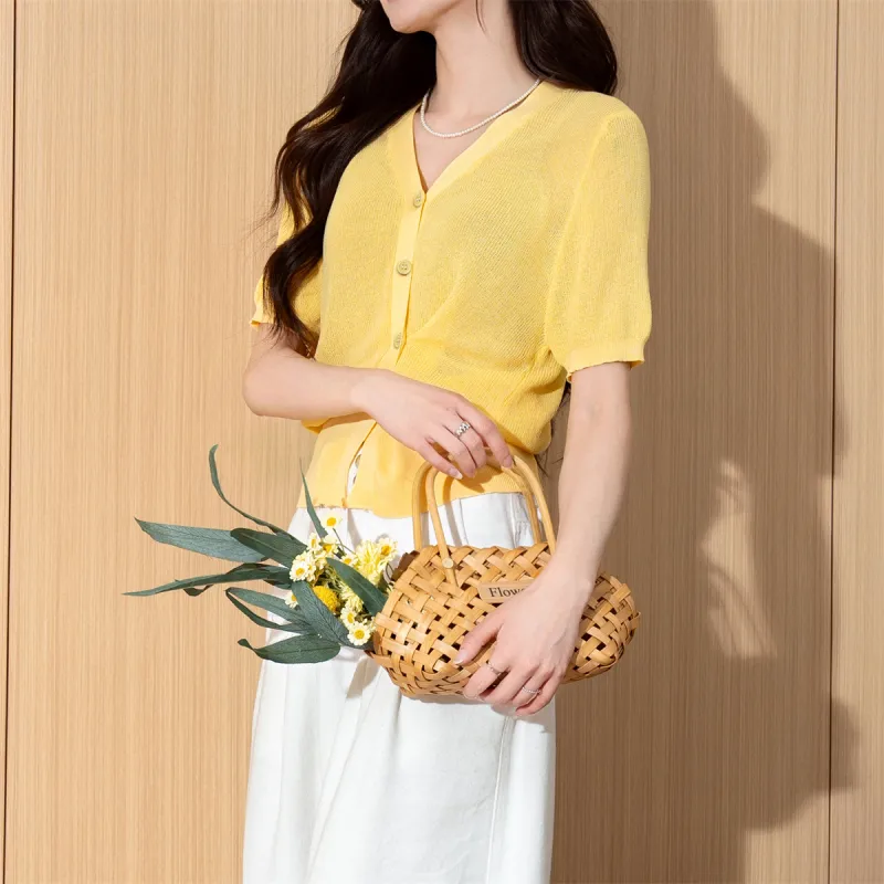 Tonlion Knitwear Women's Custard-6