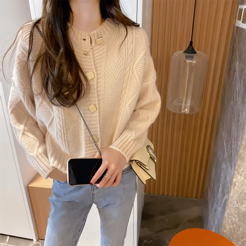 Tonlion Knitwear Women's Muted Beige-1