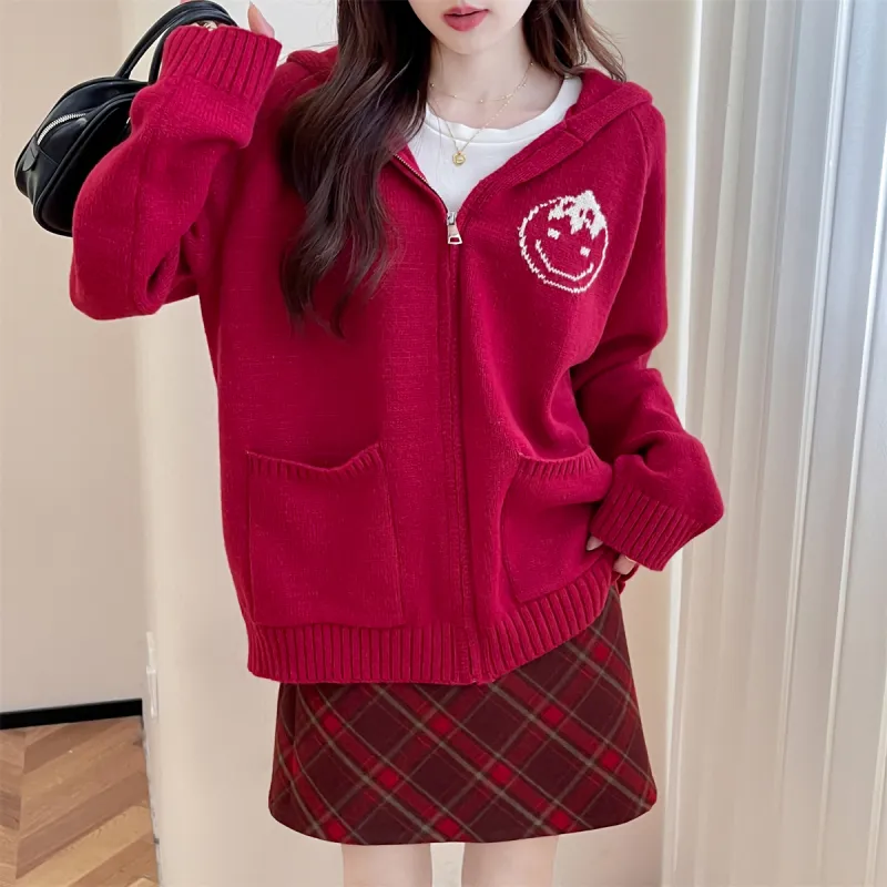 Tonlion Sweater Women's Burgundy-1