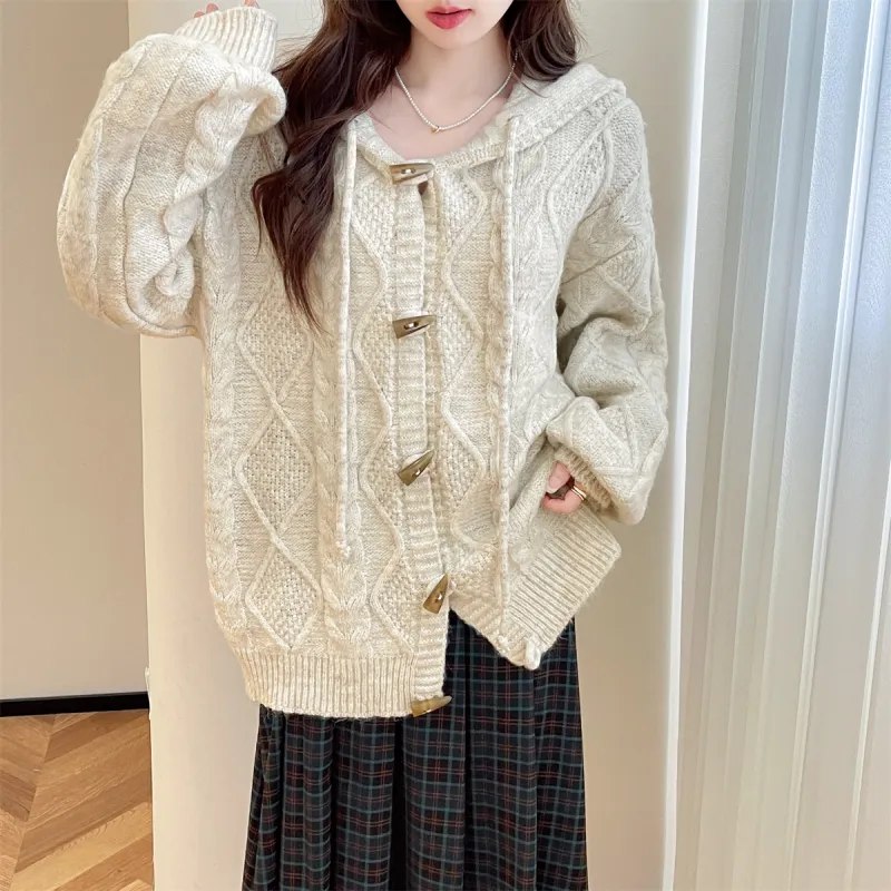 Tonlion Knitwear Women's Beige Apricot-2