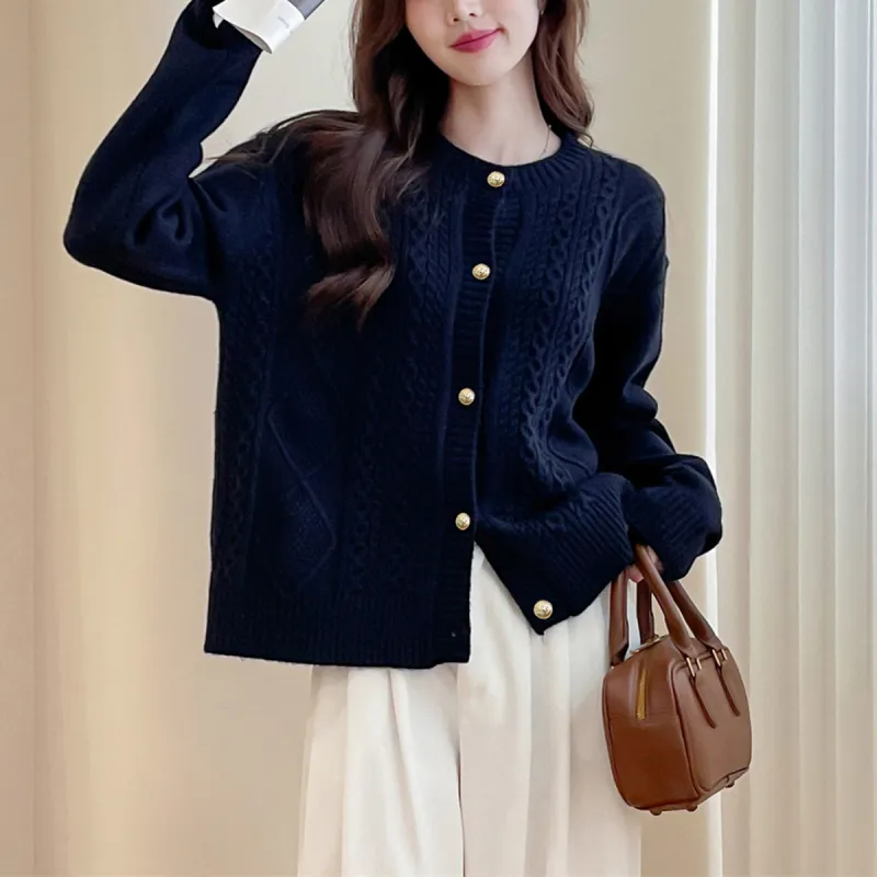 Tonlion Knitwear Women's Navy Blue-4