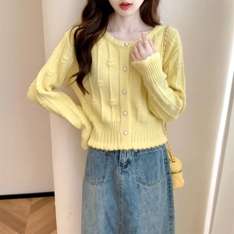 Tonlion Knitwear Women's Pear Yellow-5
