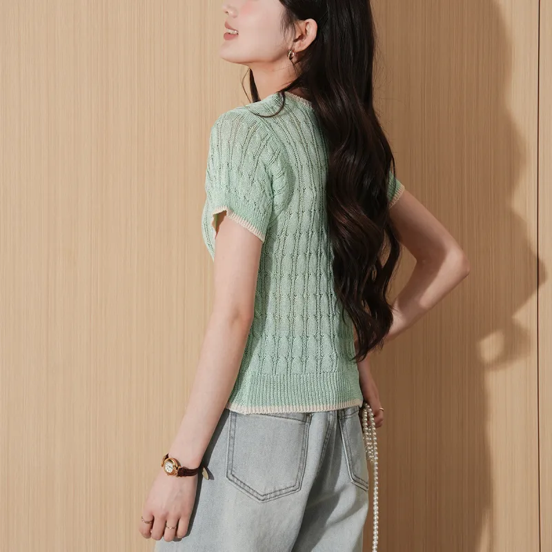 Tonlion Knitwear Women's Light Aqua Green-1