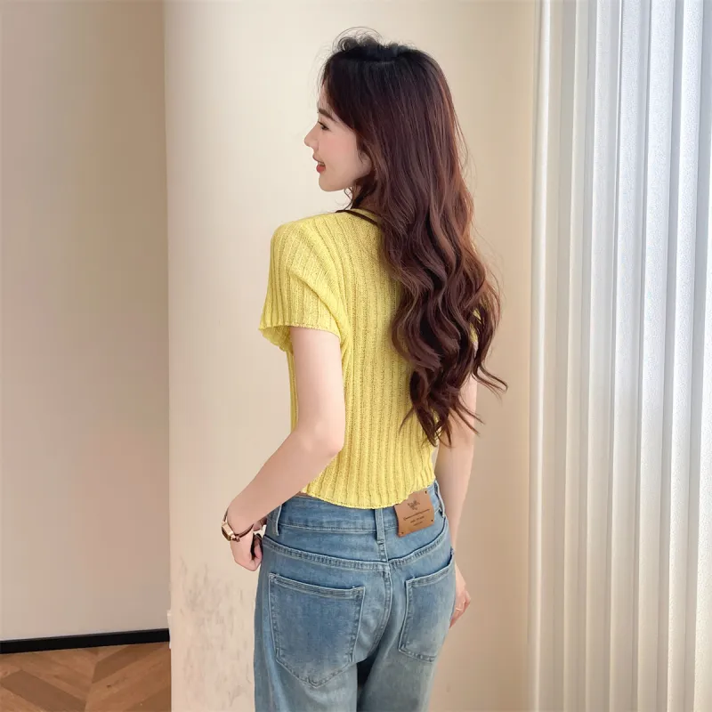 Tonlion Knitwear Women's Light Yellow-1