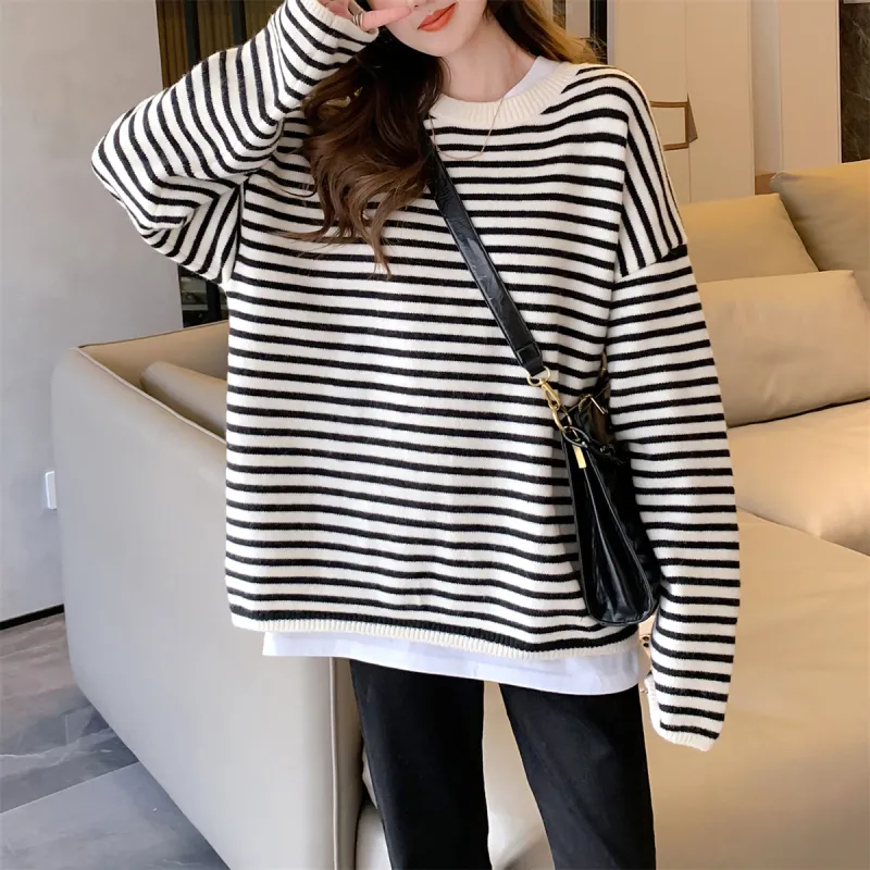 Tonlion Sweater Women's White Tone-4