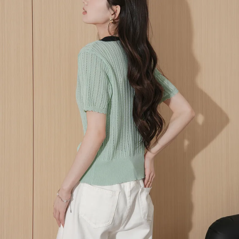 Tonlion Knitwear Women's Light Aqua Green-1