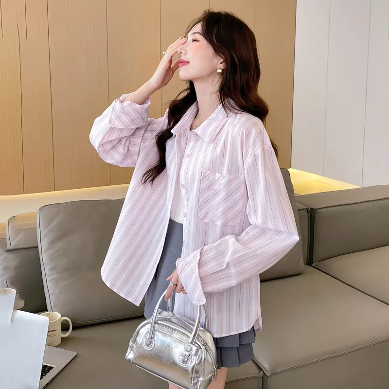 Tonlion Shirt Women's Light Pink-3