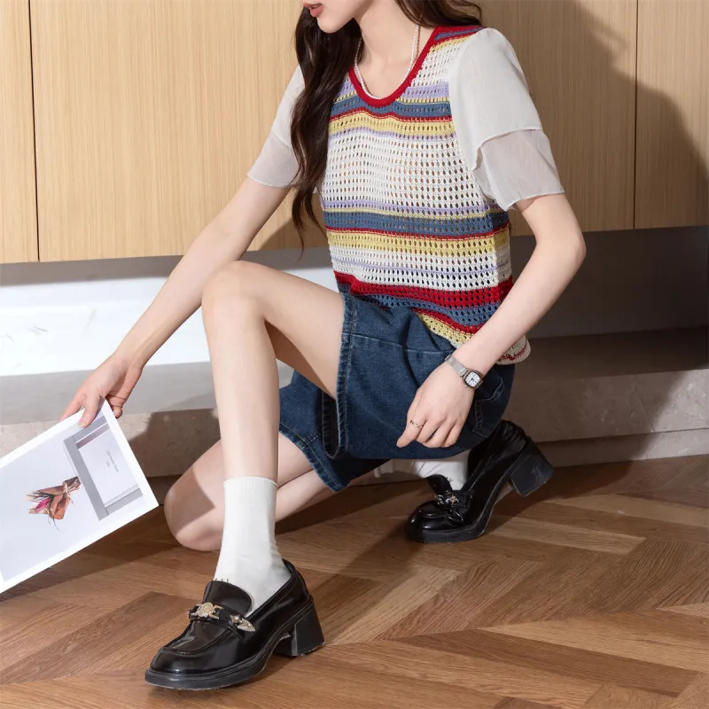 Tonlion Knitwear Women's White Tone-4