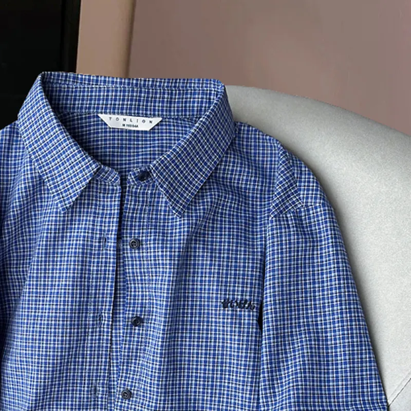Tonlion Shirts Women's Blue-3