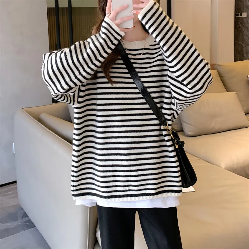 Tonlion Sweater Women's White Tone-3