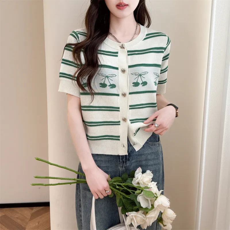 Tonlion Knitwear Women's Green Tone-3