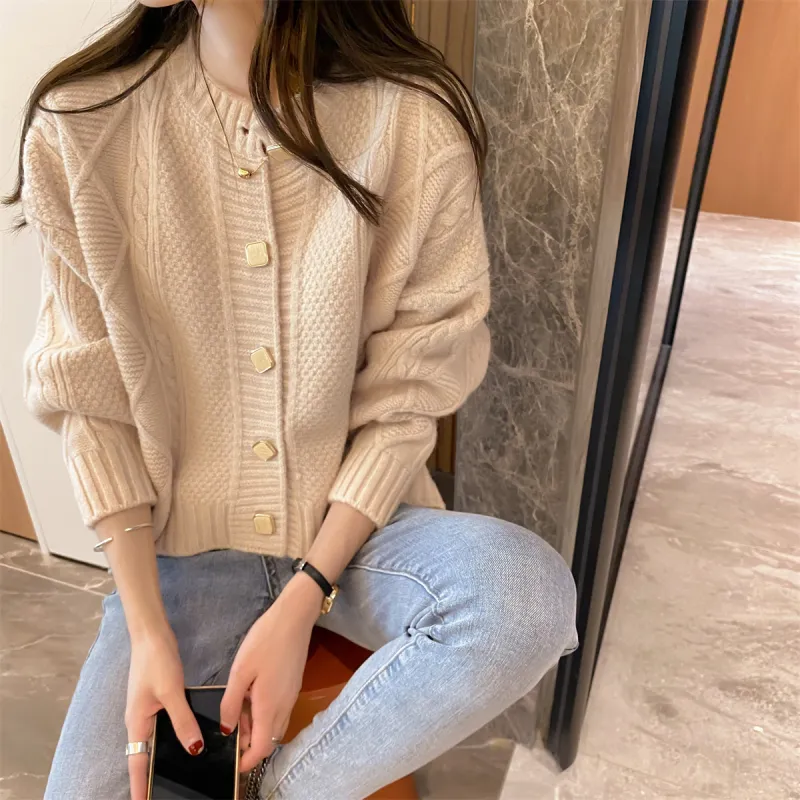 Tonlion Knitwear Women's Muted Beige-3