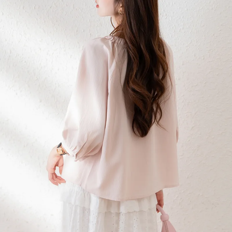Tonlion Shirt Women's Light Pink-4