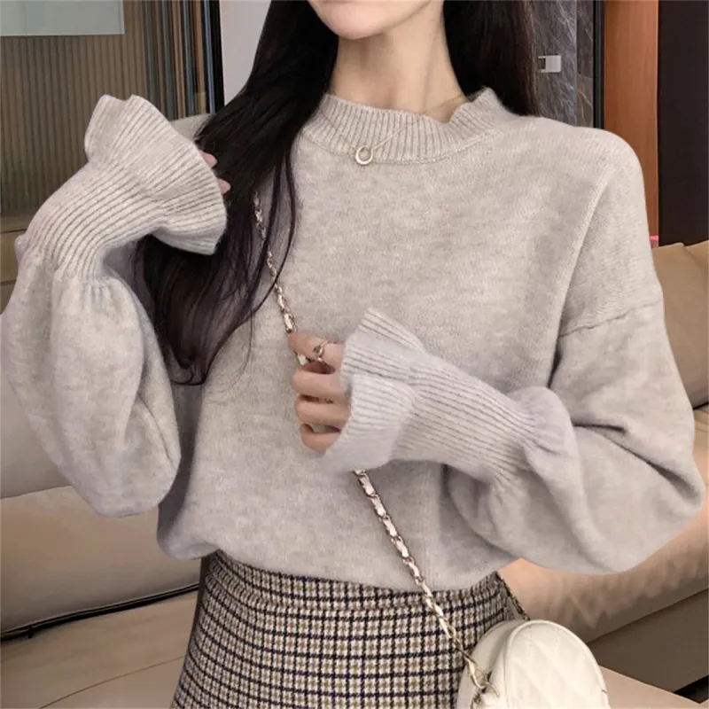 Tonlion Sweater Women's Apricot Gray-1